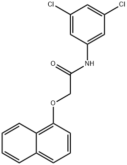 N-(3,5-dichlorophenyl)-2-(1-naphthyloxy)acetamide 结构式