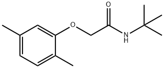 N-(tert-butyl)-2-(2,5-dimethylphenoxy)acetamide,443737-08-4,结构式