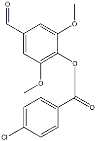 4-formyl-2,6-dimethoxyphenyl 4-chlorobenzoate,443737-11-9,结构式