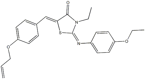 5-[4-(allyloxy)benzylidene]-2-[(4-ethoxyphenyl)imino]-3-ethyl-1,3-thiazolidin-4-one|