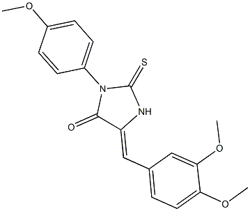 5-(3,4-dimethoxybenzylidene)-3-(4-methoxyphenyl)-2-thioxo-4-imidazolidinone|