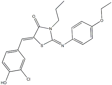 443877-62-1 5-(3-chloro-4-hydroxybenzylidene)-2-[(4-ethoxyphenyl)imino]-3-propyl-1,3-thiazolidin-4-one