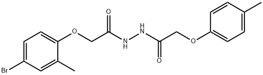 2-(4-bromo-2-methylphenoxy)-N'-[(4-methylphenoxy)acetyl]acetohydrazide Structure