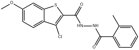 3-chloro-6-methoxy-N'-(2-methylbenzoyl)-1-benzothiophene-2-carbohydrazide|