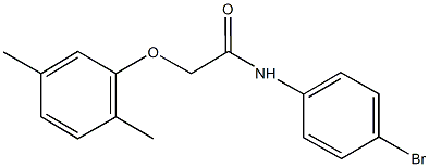 N-(4-bromophenyl)-2-(2,5-dimethylphenoxy)acetamide Structure