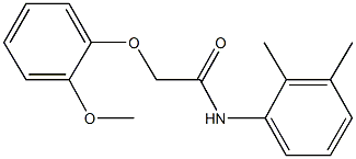 N-(2,3-dimethylphenyl)-2-(2-methoxyphenoxy)acetamide,443903-40-0,结构式