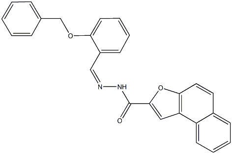 N'-[2-(benzyloxy)benzylidene]naphtho[2,1-b]furan-2-carbohydrazide Structure