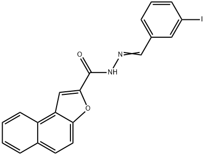 N'-(3-iodobenzylidene)naphtho[2,1-b]furan-2-carbohydrazide Structure