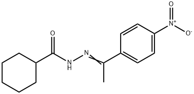 N'-(1-{4-nitrophenyl}ethylidene)cyclohexanecarbohydrazide,443967-88-2,结构式