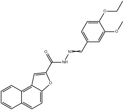 N'-(4-ethoxy-3-methoxybenzylidene)naphtho[2,1-b]furan-2-carbohydrazide Structure