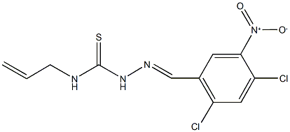 2,4-dichloro-5-nitrobenzaldehyde N-prop-2-enylthiosemicarbazone,443977-96-6,结构式