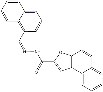 N'-(1-naphthylmethylene)naphtho[2,1-b]furan-2-carbohydrazide,444048-77-5,结构式