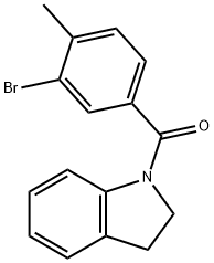 444059-34-1 1-(3-bromo-4-methylbenzoyl)indoline