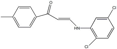 3-(2,5-dichloroanilino)-1-(4-methylphenyl)-2-propen-1-one Struktur