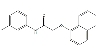 N-(3,5-dimethylphenyl)-2-(1-naphthyloxy)acetamide 化学構造式