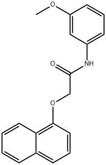 N-(3-methoxyphenyl)-2-(1-naphthyloxy)acetamide,444066-45-9,结构式