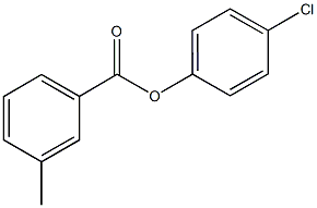 4-chlorophenyl 3-methylbenzoate,444068-02-4,结构式