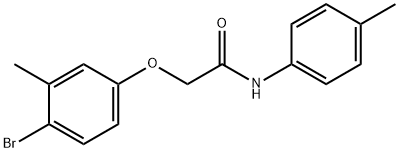 2-(4-bromo-3-methylphenoxy)-N-(4-methylphenyl)acetamide Struktur