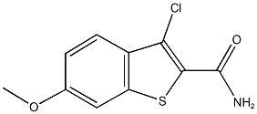 3-chloro-6-methoxy-1-benzothiophene-2-carboxamide,444082-23-9,结构式