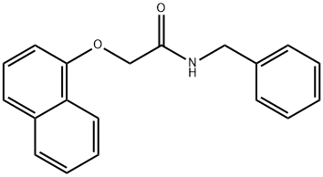 N-benzyl-2-(1-naphthyloxy)acetamide Struktur