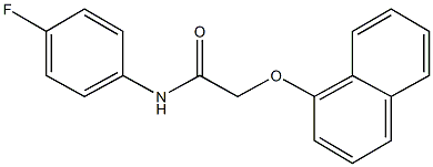 N-(4-fluorophenyl)-2-(1-naphthyloxy)acetamide Structure