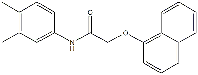 N-(3,4-dimethylphenyl)-2-(1-naphthyloxy)acetamide,444113-43-3,结构式