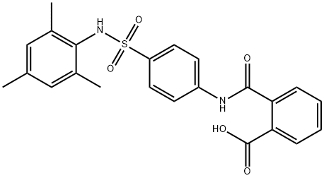 2-({4-[(mesitylamino)sulfonyl]anilino}carbonyl)benzoic acid 结构式