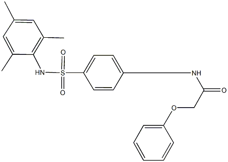 N-{4-[(mesitylamino)sulfonyl]phenyl}-2-phenoxyacetamide Structure