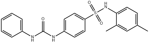 4-[(anilinocarbonyl)amino]-N-(2,4-dimethylphenyl)benzenesulfonamide Structure