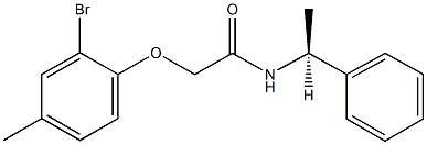 2-(2-bromo-4-methylphenoxy)-N-(1-phenylethyl)acetamide,444148-86-1,结构式