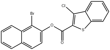 1-bromo-2-naphthyl 3-chloro-1-benzothiophene-2-carboxylate|