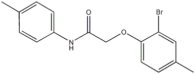 2-(2-bromo-4-methylphenoxy)-N-(4-methylphenyl)acetamide 化学構造式