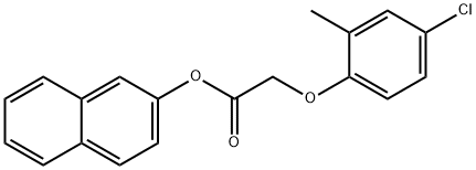 2-naphthyl (4-chloro-2-methylphenoxy)acetate Struktur