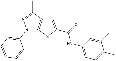 N-(3,4-dimethylphenyl)-3-methyl-1-phenyl-1H-thieno[2,3-c]pyrazole-5-carboxamide|