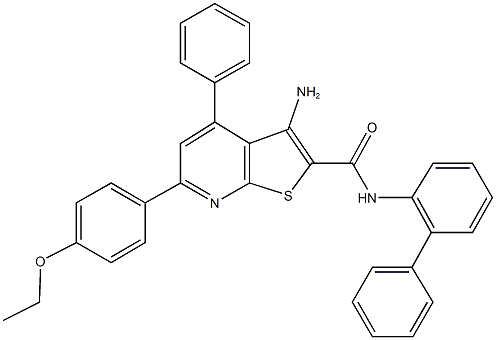 3-amino-N-[1,1'-biphenyl]-2-yl-6-(4-ethoxyphenyl)-4-phenylthieno[2,3-b]pyridine-2-carboxamide|