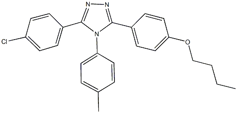 444153-10-0 butyl 4-[5-(4-chlorophenyl)-4-(4-methylphenyl)-4H-1,2,4-triazol-3-yl]phenyl ether