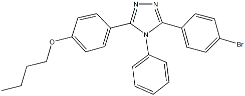 4-[5-(4-bromophenyl)-4-phenyl-4H-1,2,4-triazol-3-yl]phenyl butyl ether,444153-29-1,结构式