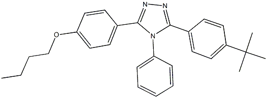 butyl 4-[5-(4-tert-butylphenyl)-4-phenyl-4H-1,2,4-triazol-3-yl]phenyl ether|