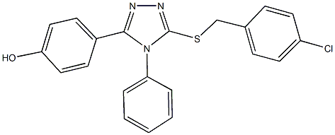 444153-38-2 4-{5-[(4-chlorobenzyl)sulfanyl]-4-phenyl-4H-1,2,4-triazol-3-yl}phenol