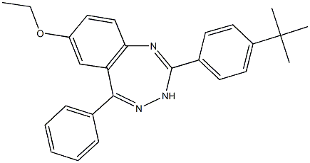 2-(4-tert-butylphenyl)-7-ethoxy-5-phenyl-3H-1,3,4-benzotriazepine Structure