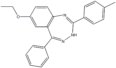 ethyl 2-(4-methylphenyl)-5-phenyl-3H-1,3,4-benzotriazepin-7-yl ether|