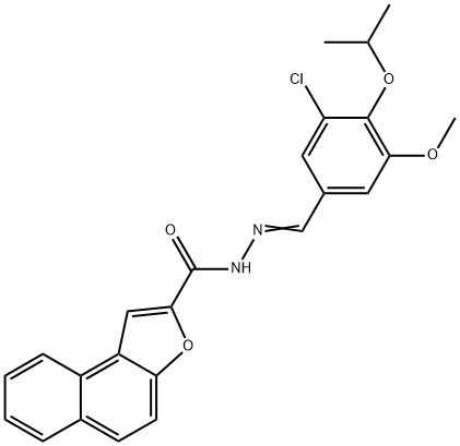 N'-(3-chloro-4-isopropoxy-5-methoxybenzylidene)naphtho[2,1-b]furan-2-carbohydrazide Structure