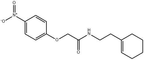 N-(2-cyclohex-1-en-1-ylethyl)-2-{4-nitrophenoxy}acetamide|