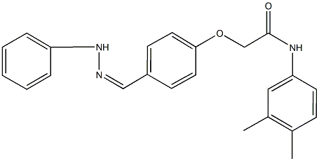 N-(3,4-dimethylphenyl)-2-[4-(2-phenylcarbohydrazonoyl)phenoxy]acetamide,444295-20-9,结构式