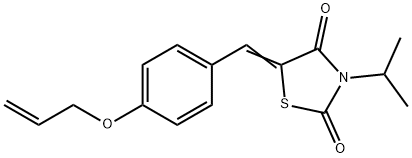 5-[4-(allyloxy)benzylidene]-3-isopropyl-1,3-thiazolidine-2,4-dione Struktur