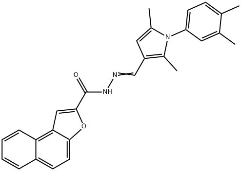 N'-{[1-(3,4-dimethylphenyl)-2,5-dimethyl-1H-pyrrol-3-yl]methylene}naphtho[2,1-b]furan-2-carbohydrazide|