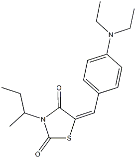 3-sec-butyl-5-[4-(diethylamino)benzylidene]-1,3-thiazolidine-2,4-dione Structure