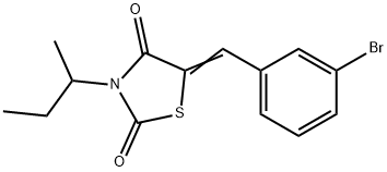 5-(3-bromobenzylidene)-3-sec-butyl-1,3-thiazolidine-2,4-dione|