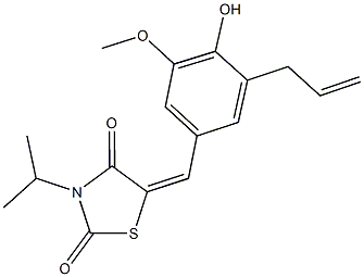 444784-39-8 5-(3-allyl-4-hydroxy-5-methoxybenzylidene)-3-isopropyl-1,3-thiazolidine-2,4-dione