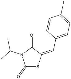 5-(4-iodobenzylidene)-3-isopropyl-1,3-thiazolidine-2,4-dione,444788-91-4,结构式